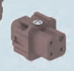 Lõi giắc ILME CK...RY 3 và 4 cực + PE 10A - 230/400V - mã CKF 03 RY, CKM 03 RY
