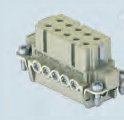 Lõi giắc ILME CDA 10 cực + PE 16A - 250V - mã CDAF 10, CDAM 10