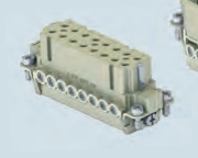 Lõi giắc ILME CDA 16 cực + PE 16A - 250V - mã CDAF 16, CDAM 16