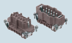 Lõi giắc ILME CNE...RY 10 cực + PE 16A - 500V - mã CNEF 10 RY, CNEM 10 RY