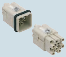 Lõi giắc ILME CQ 12 cực + PE 10A - 400V - mã CQF 12, CQM 12