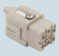 Lõi giắc ILME CQ 5 cực + PE 16A - 230/400V - mã CQF 05, CQM 05