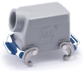 Giắc cắm WAIN 32A Metal hoods/housings (Degree of protection： IP65) – H32A-SE-2L/SC-M25