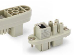 Giắc cắm WAIN HY-004/RJ45 Combination inserts (240/50V 16/1A 4+) – HY-004/RJ45-MC