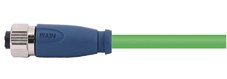 Giắc cắm WAIN M12-D Circular Connector (250V 4A) – M12-F04D-T-1.5-PUR-PFN