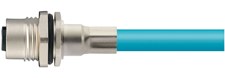 Giắc cắm WAIN M12-X Circular Connector (50V/60V 0.5A) – M12-F08X-BKR-PG9-Cat.6a