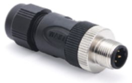 Giắc cắm WAIN M12-D Circular Connector (250V 4A) – M12-MST04D-T-D10
